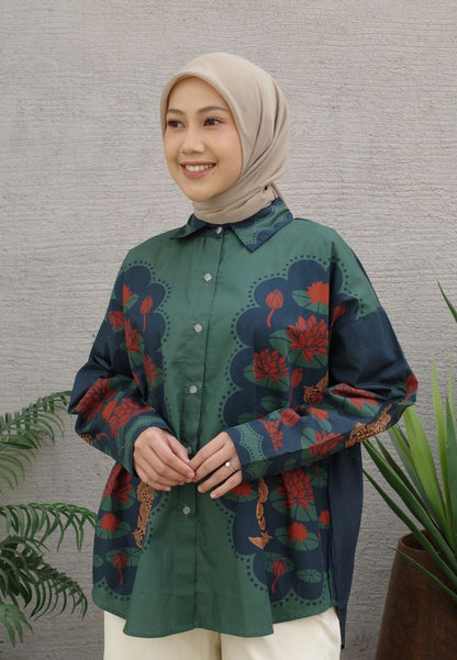 NONAETAL Andromeda Peafowl Shirt Long Sleeve