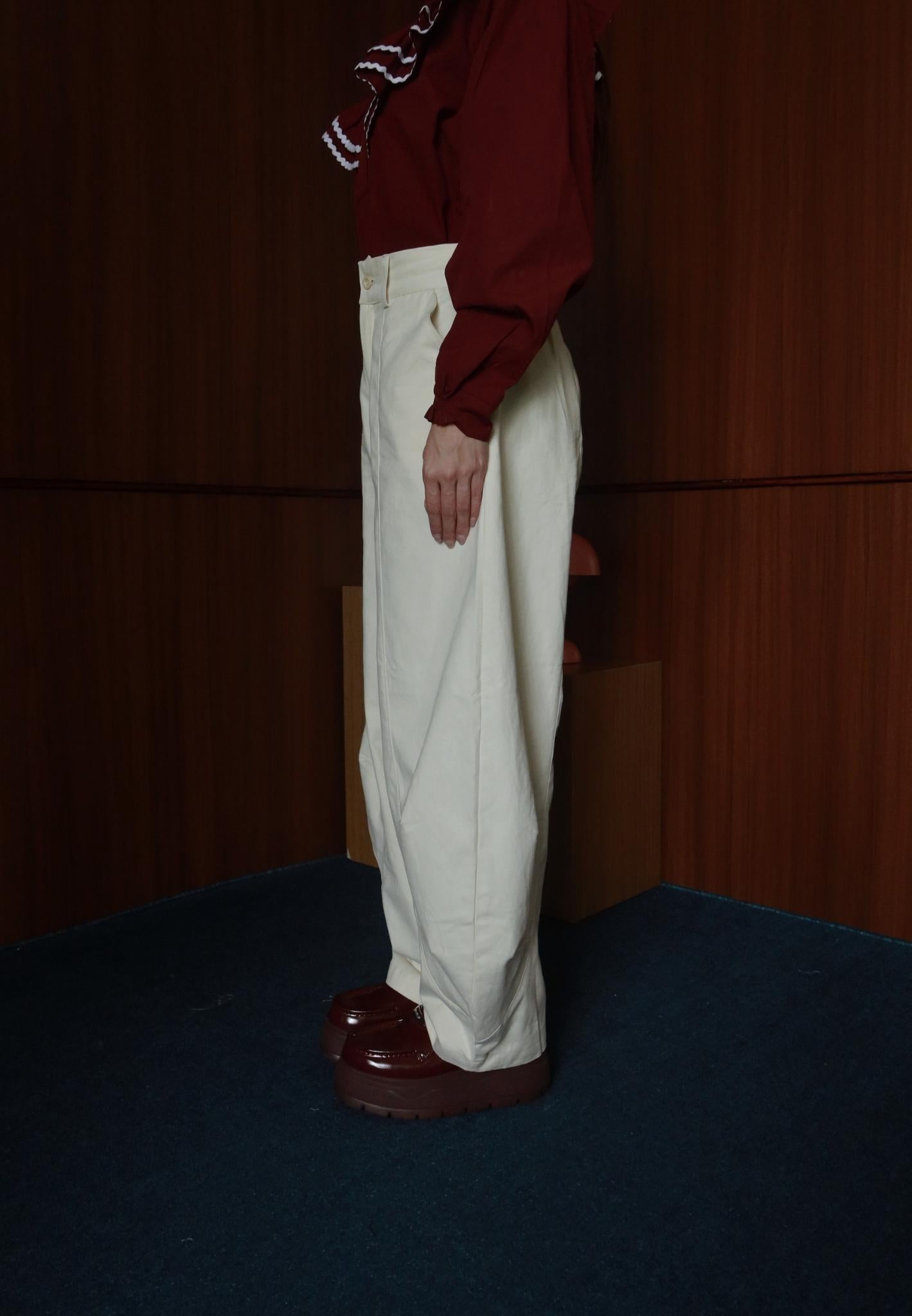 NONAETAL Magnolia Long Barrel Pants