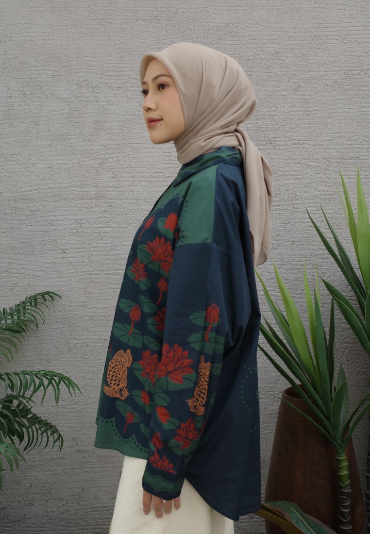 NONAETAL Andromeda Peafowl Shirt Long Sleeve