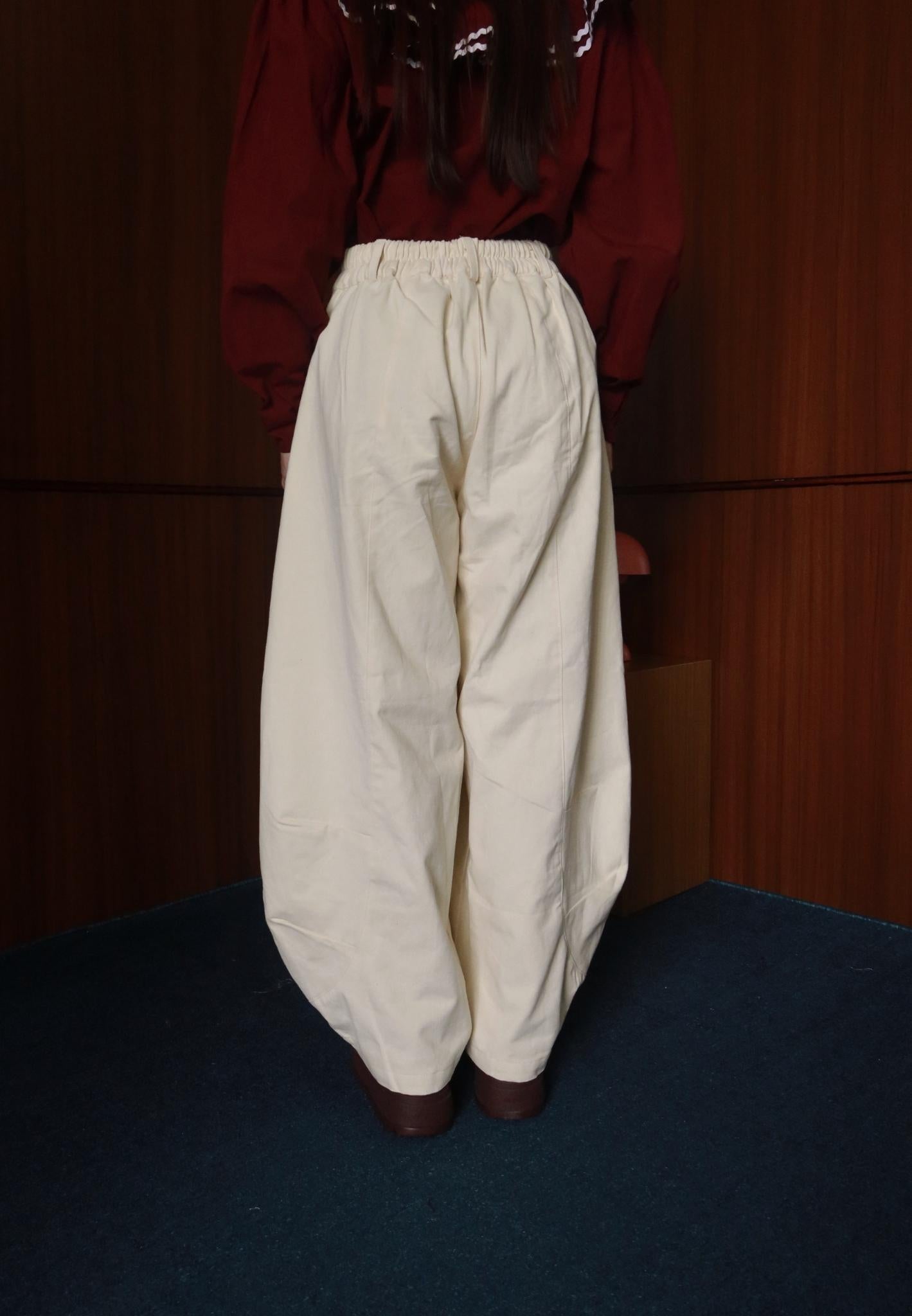 NONAETAL Magnolia Long Barrel Pants