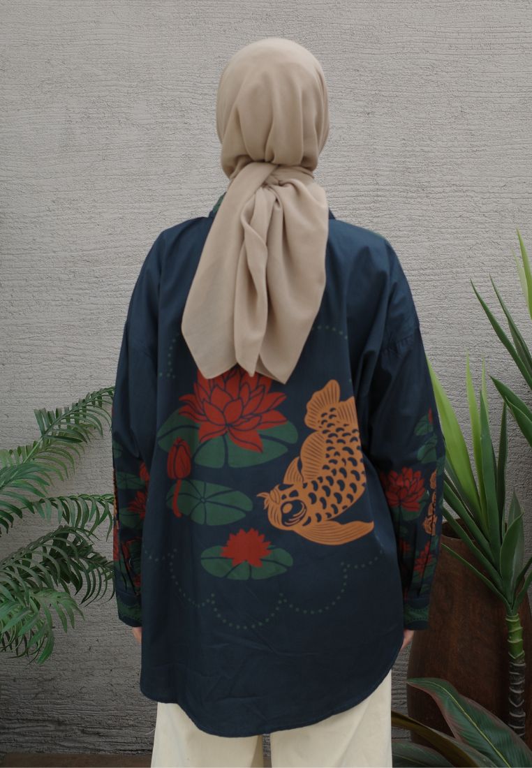 NONAETAL Andromeda Peafowl Shirt Long Sleeve