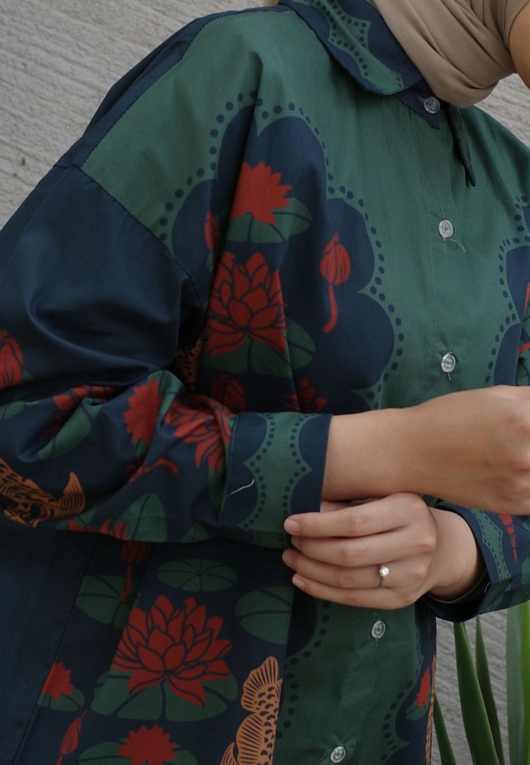 NONAETAL Andromeda Peafowl Shirt Long Sleeve