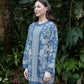 NONAETAL Lisa Heritage Knit Tunic Blue