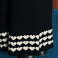 NONAETAL Cupid Heart Knit Skirt Black