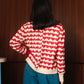 NONAETAL Cupid Heart Knit Sweater Long Sleeve