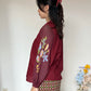 NONAETAL Celosia Top Long Sleeve Maroon