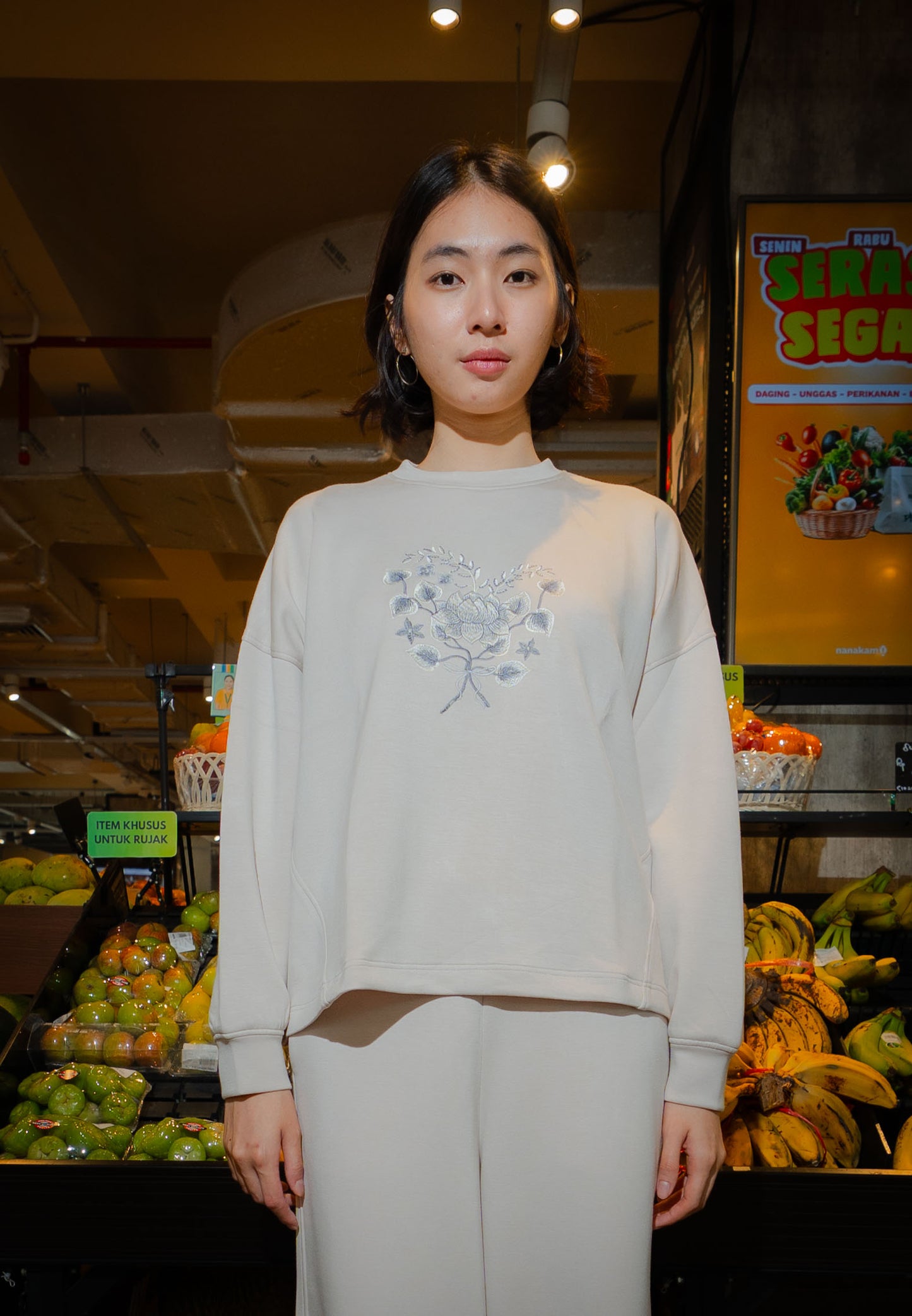NONAETAL Hailey Lotus Top Long Sleeve