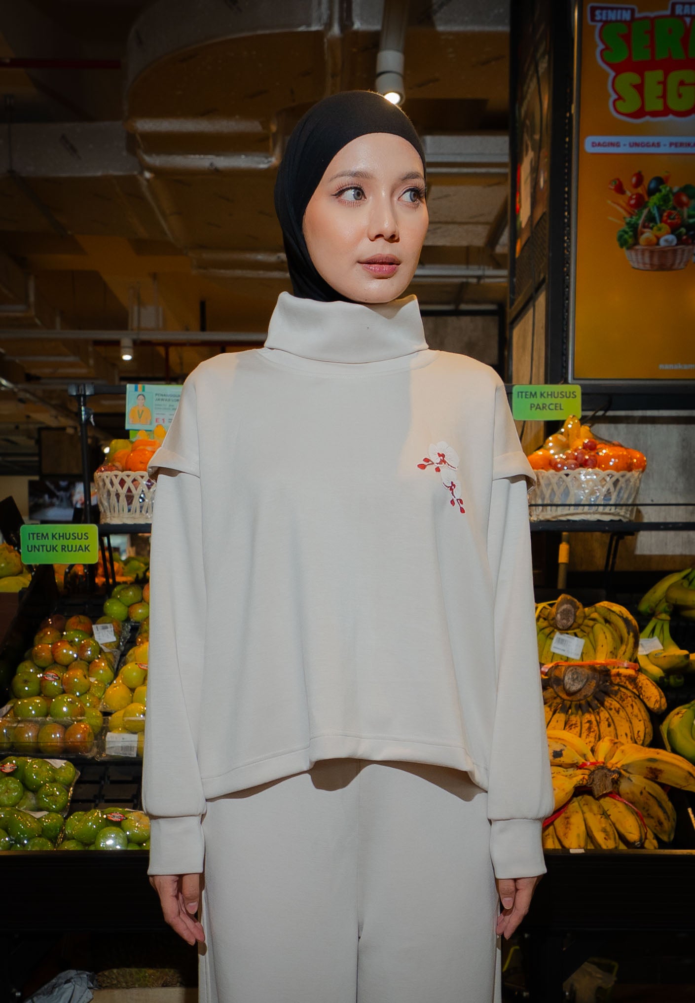 NONAETAL Timber Funnel Top Long Sleeve