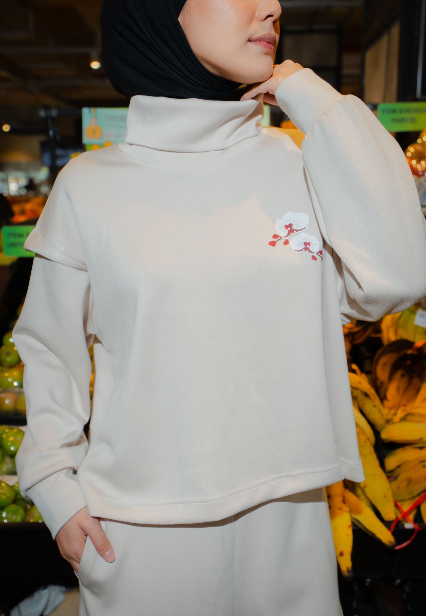 NONAETAL Timber Funnel Top Long Sleeve