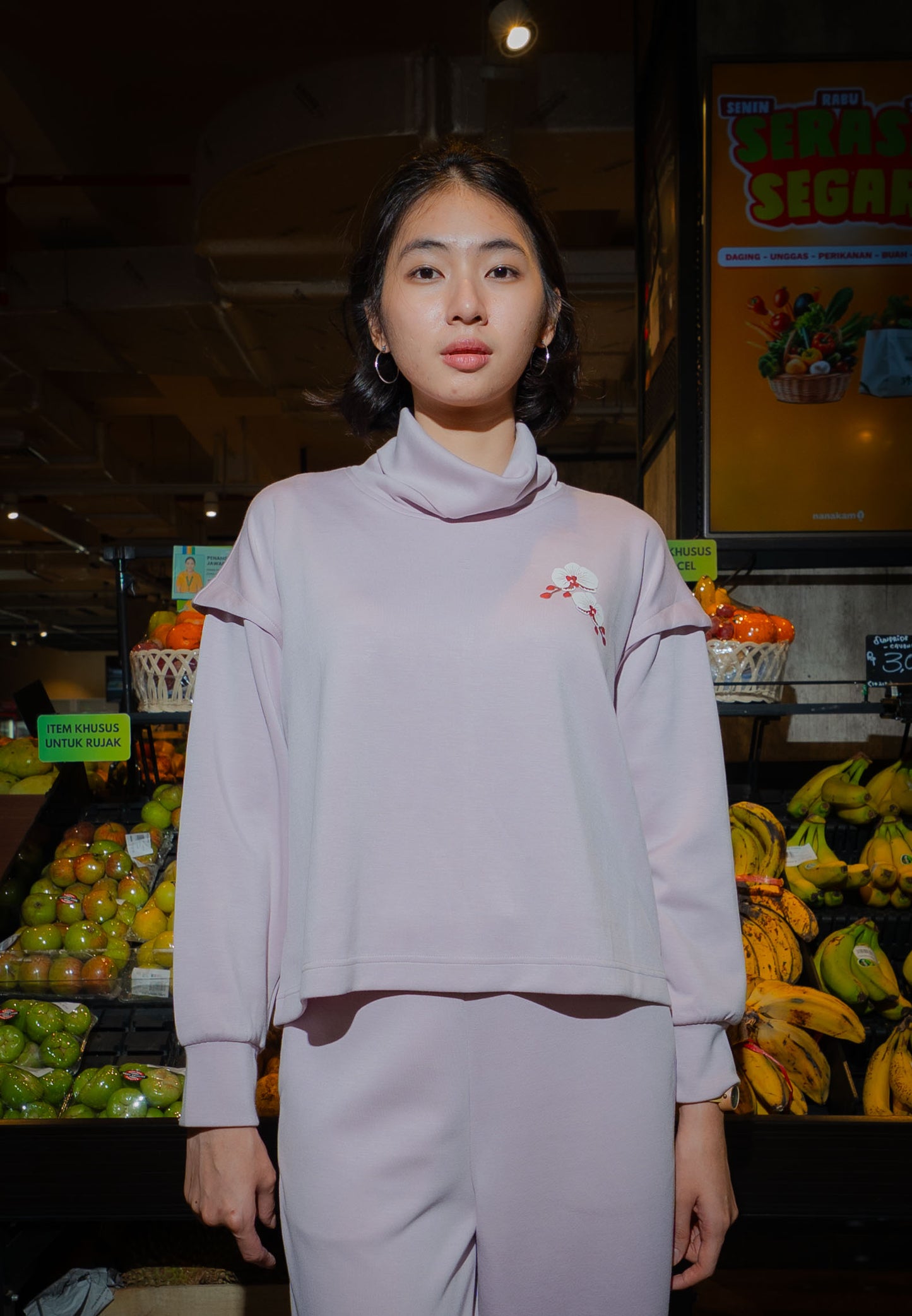 NONAETAL Timber Funnel Top Long Sleeve