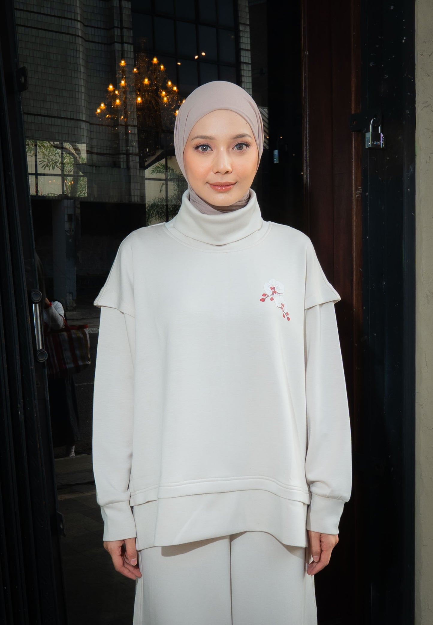 NONAETAL Timber Funnel Hip Lenght Top Long Sleeve