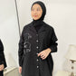 NONA Jemima Embro Shirt Long Sleeve Black