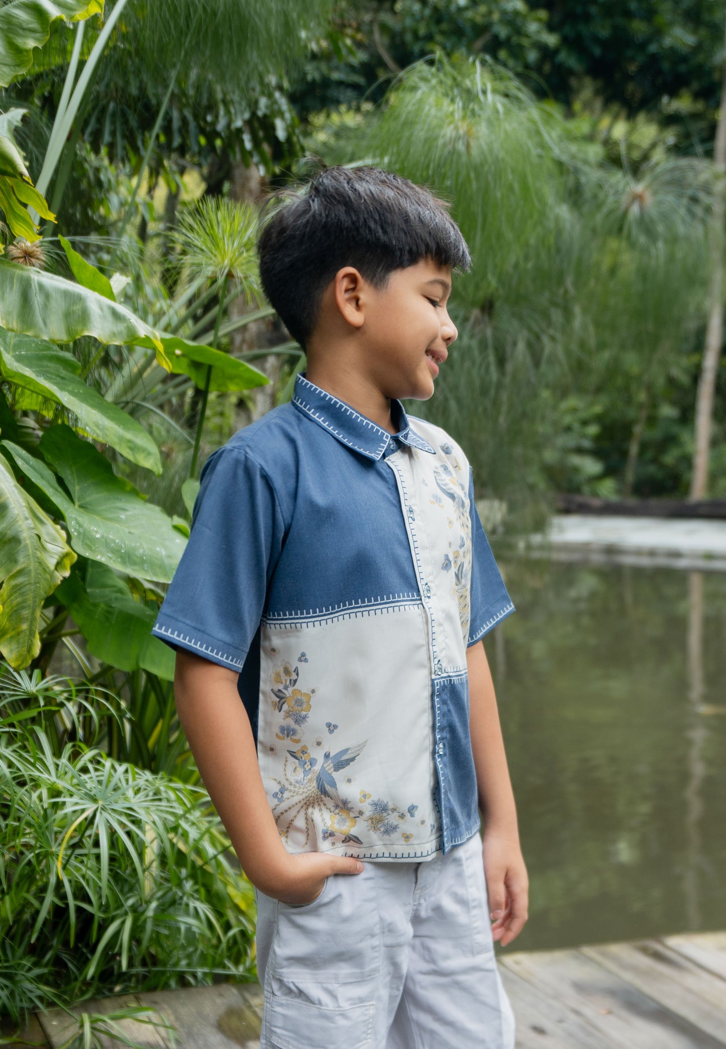 NONAETAL Cendrawasih Shirt Kids Winter White