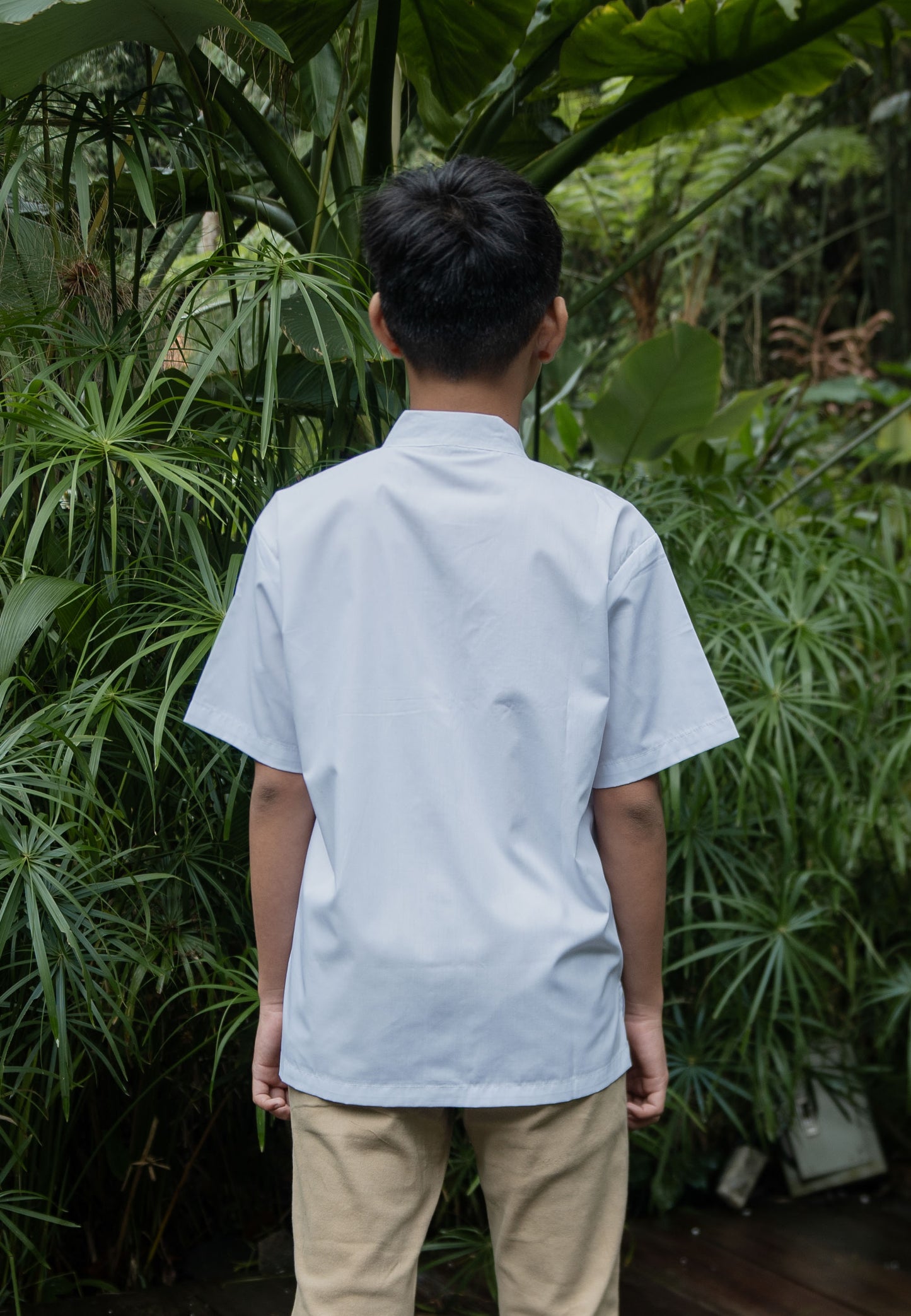 NONAETAL Merak Embroidery Shirt Kids Broken White