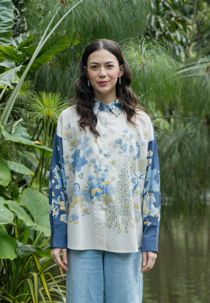 NONAETAL Lotus Shirt Long Sleeve Winter White