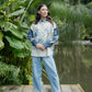 [Pre Order 17 Mar, 2025] NONAETAL Lotus Shirt Long Sleeve Winter White