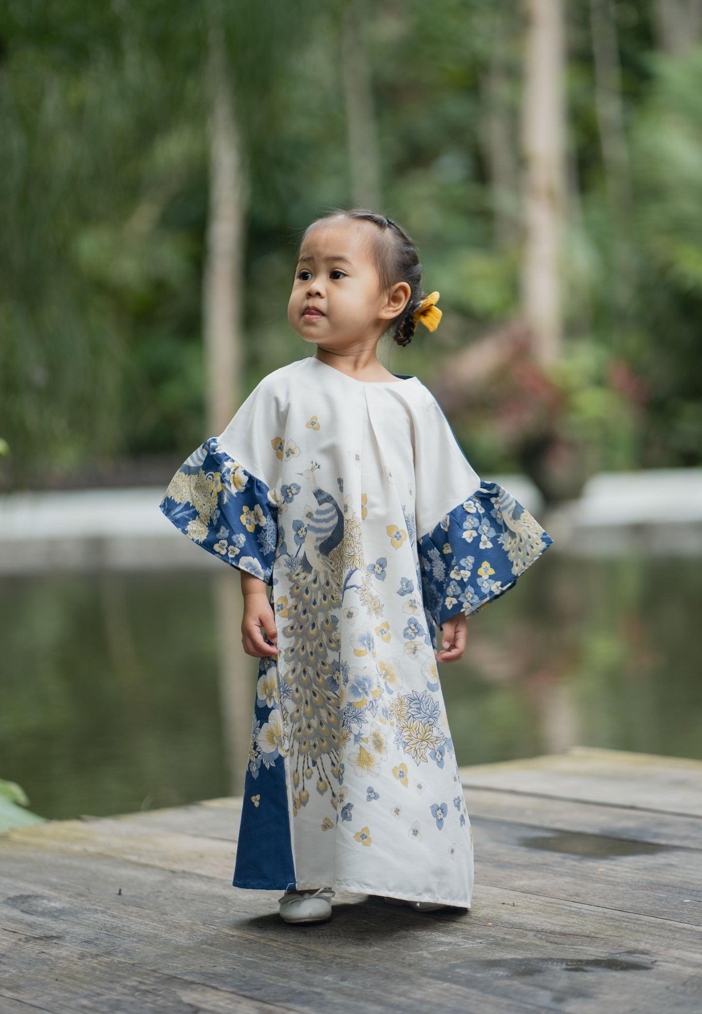 NONAETAL Jasmine Kids Dress Winter White