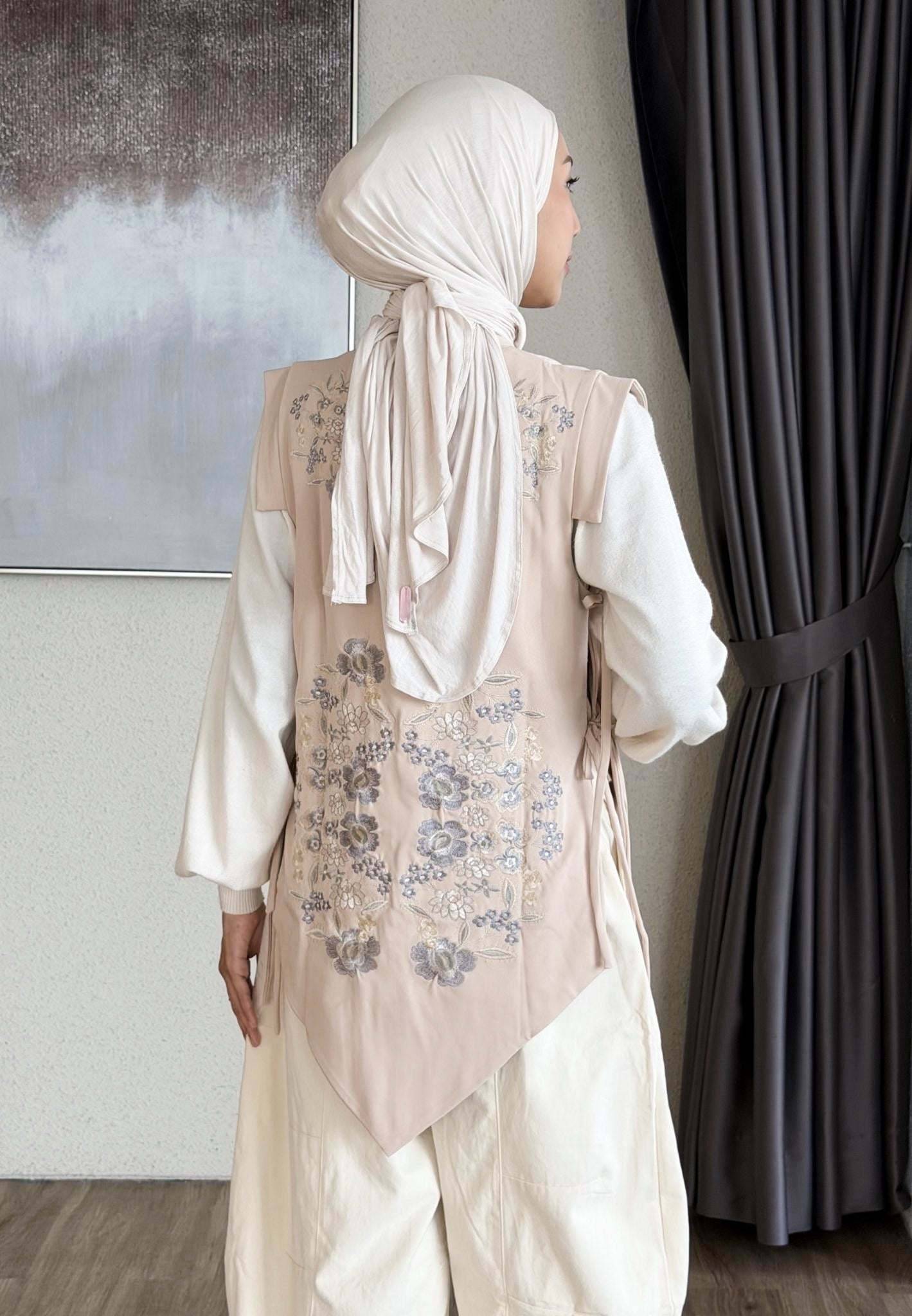 NONAETAL Aurantia Whisper Embroidery Vest