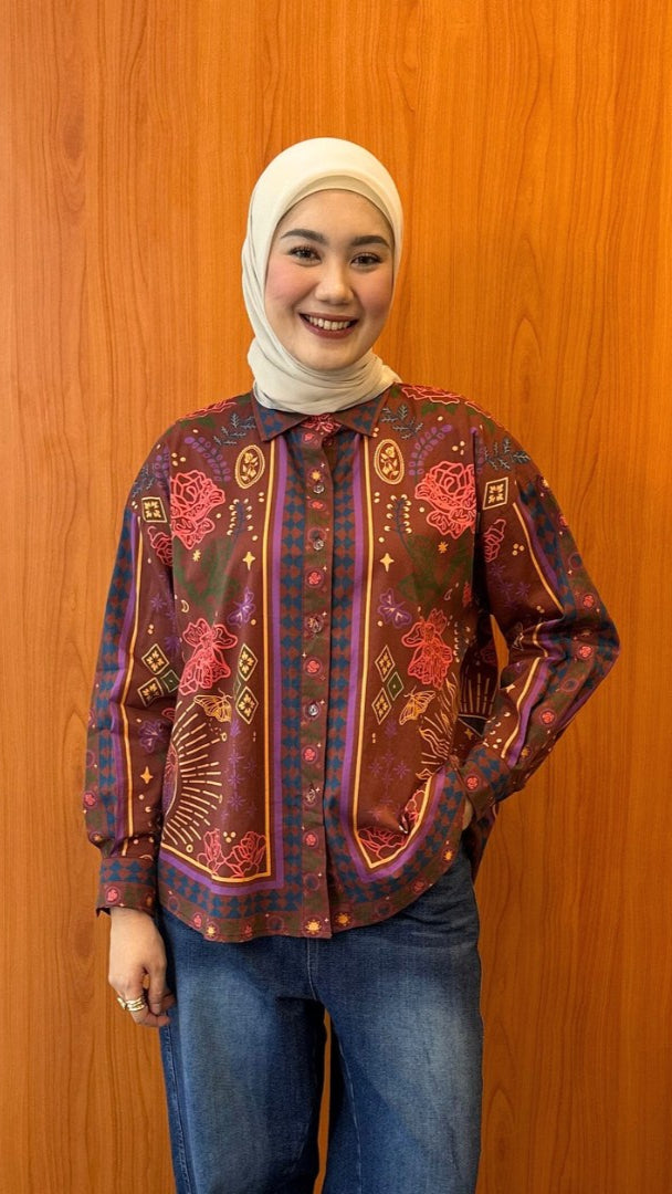 NONAETAL X DIANABLE Andromeda Shirt Red