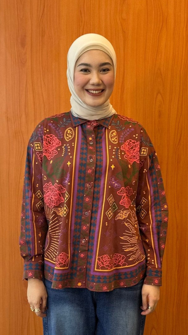 NONAETAL X DIANABLE Andromeda Shirt Red