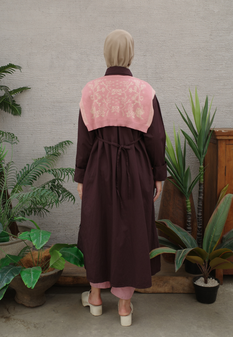 NONAETAL Origin Knit Shawl Dress