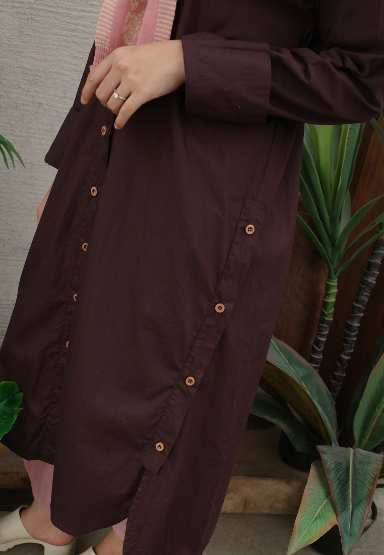 NONAETAL Origin Knit Shawl Dress