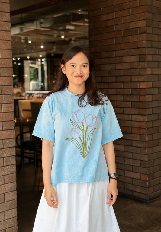 Nonaetal Crush T-shirt Tulip Wash Short Sleeve