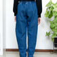 NONA Snaps Boyfriend Jeans Dark Blue Denim