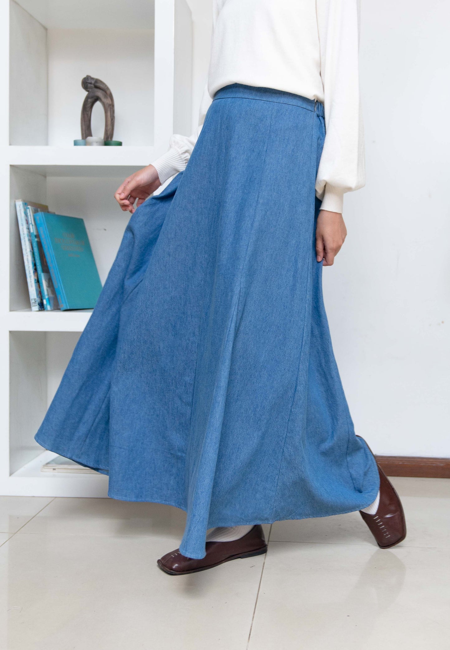 Nonaetal Nagoya Skirt Blue Denim