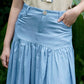 NONAETAL X IFY ALYSSA Pelita Lara Maxi Denim Skirt Denim Blue