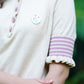 NONAETAL X IFY ALYSSA Seirama Polo Knit Short Sleeve Latte