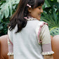 NONAETAL X IFY ALYSSA Memori Tulip Knit Vest Ivory Mix