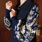 NONAETAL Garlan Shirt Knit Sleeve Navy