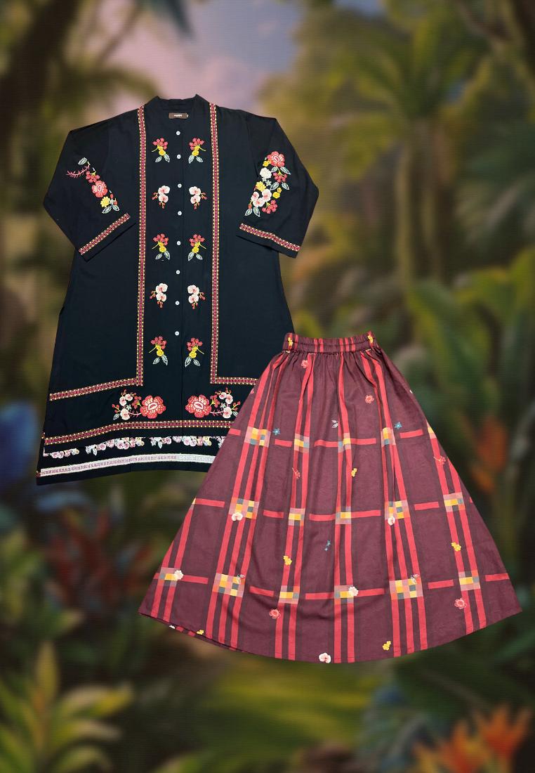 [PO 1 | START SHIPPING 16 FEB] NONAETAL Rafflesia Whisper Tunic Embroidery Extra Size (Set)