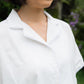 NONAETAL X SMITTEN Jemima Floral Embro Lace Top Short Broken White