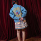 NONAETAL X DIANABLE Phoenix Embroidery Jacket Light Blue Denim