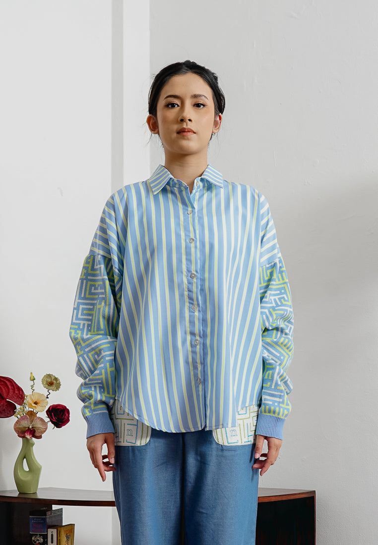 Gauri Shirt Chartruese Green