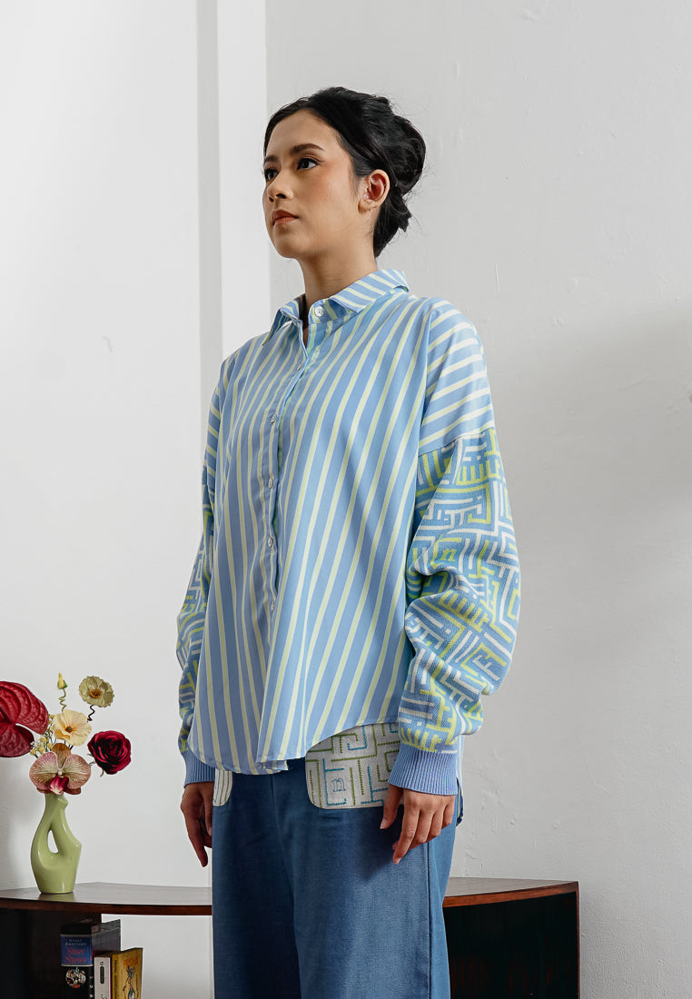 Gauri Shirt Chartruese Green