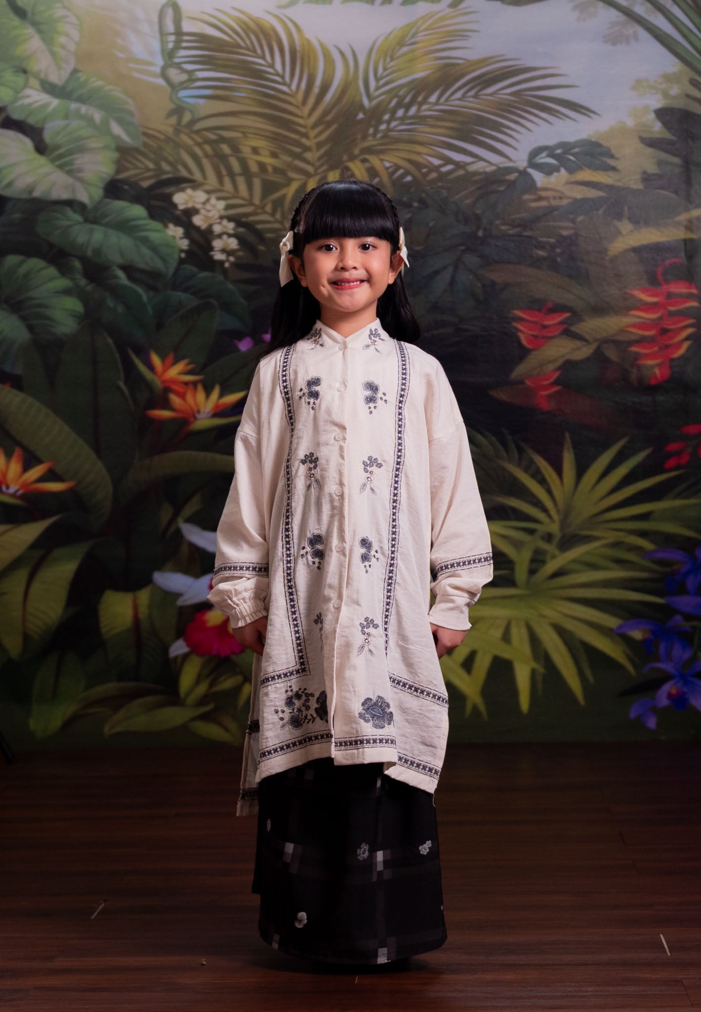 [PO 1 | START SHIPPING 16 FEB] NONAETAL Rafflesia Whisper Tunic Embroidery Kids Set