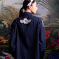 [PO 3 | START SHIPPING 28 FEB] NONAETAL Heritage Whisper Embroidery Shirt Long Sleeve Navy