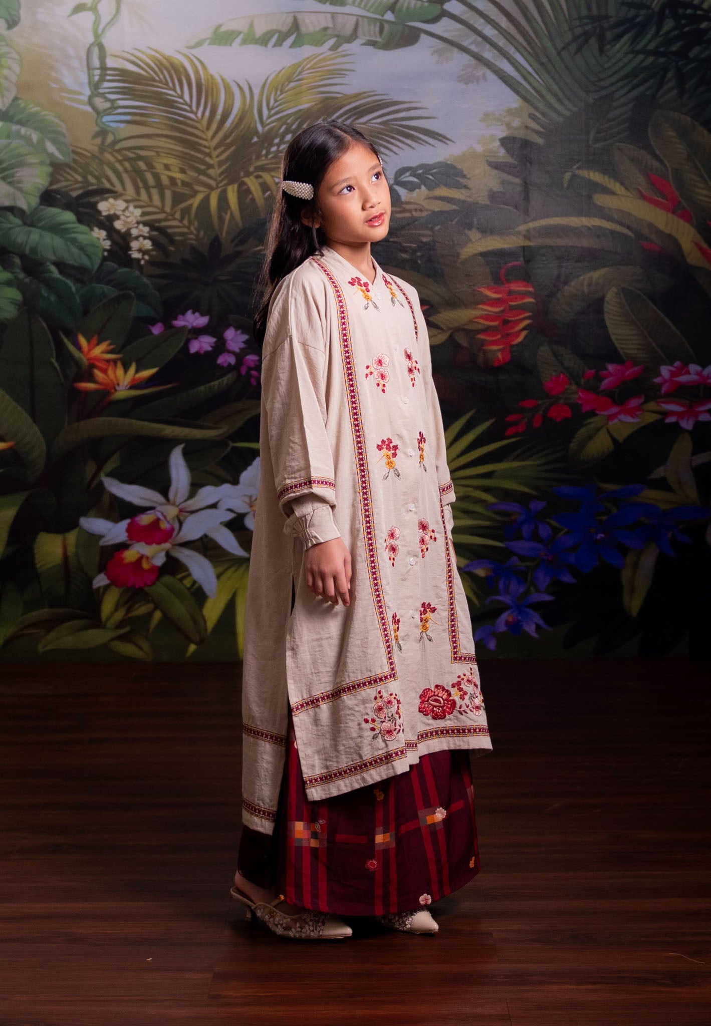 [PO 1 | START SHIPPING 16 FEB] NONAETAL Rafflesia Whisper Tunic Embroidery Kids Set
