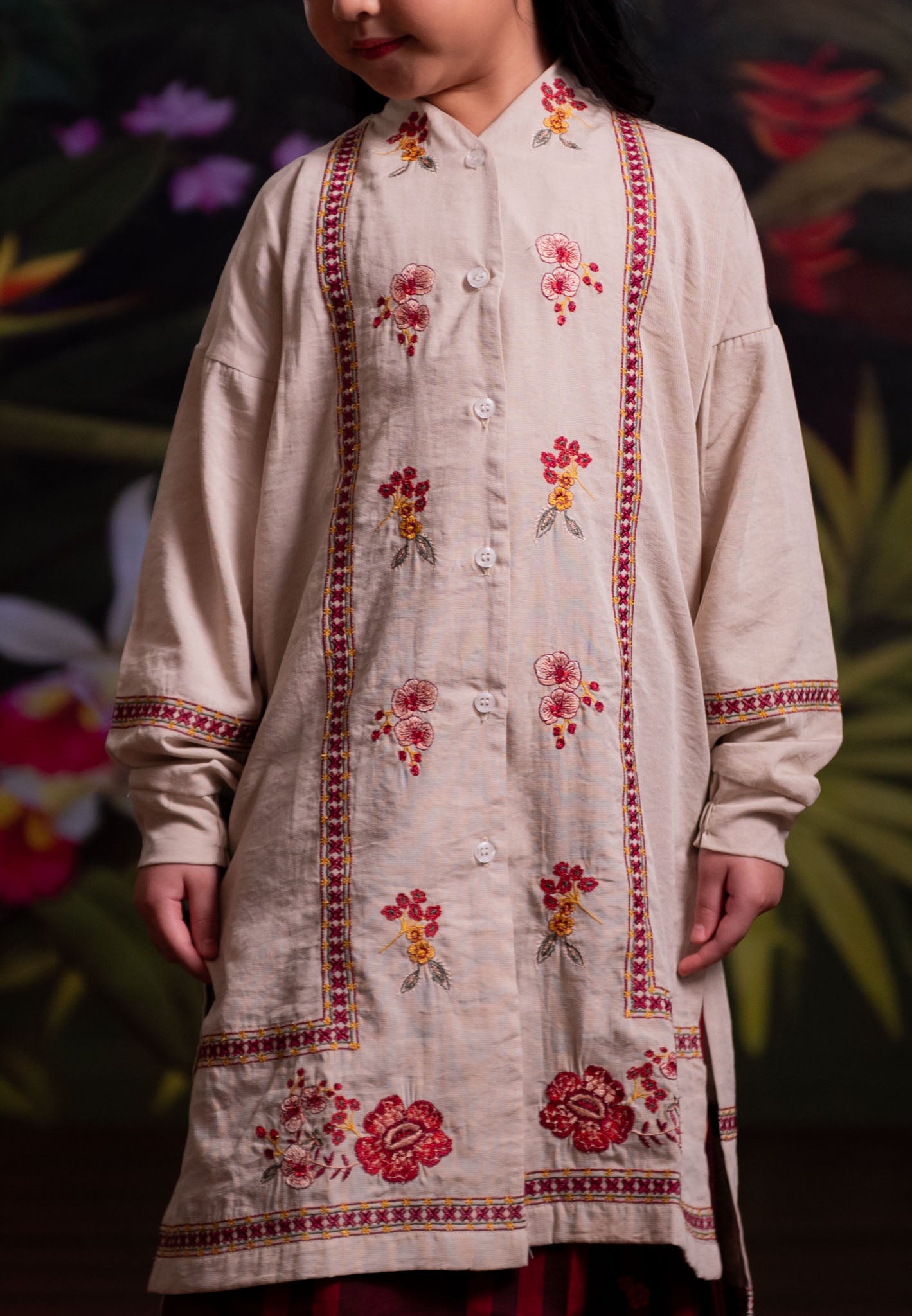 [PO 1 | START SHIPPING 16 FEB] NONAETAL Rafflesia Whisper Tunic Embroidery Kids Set