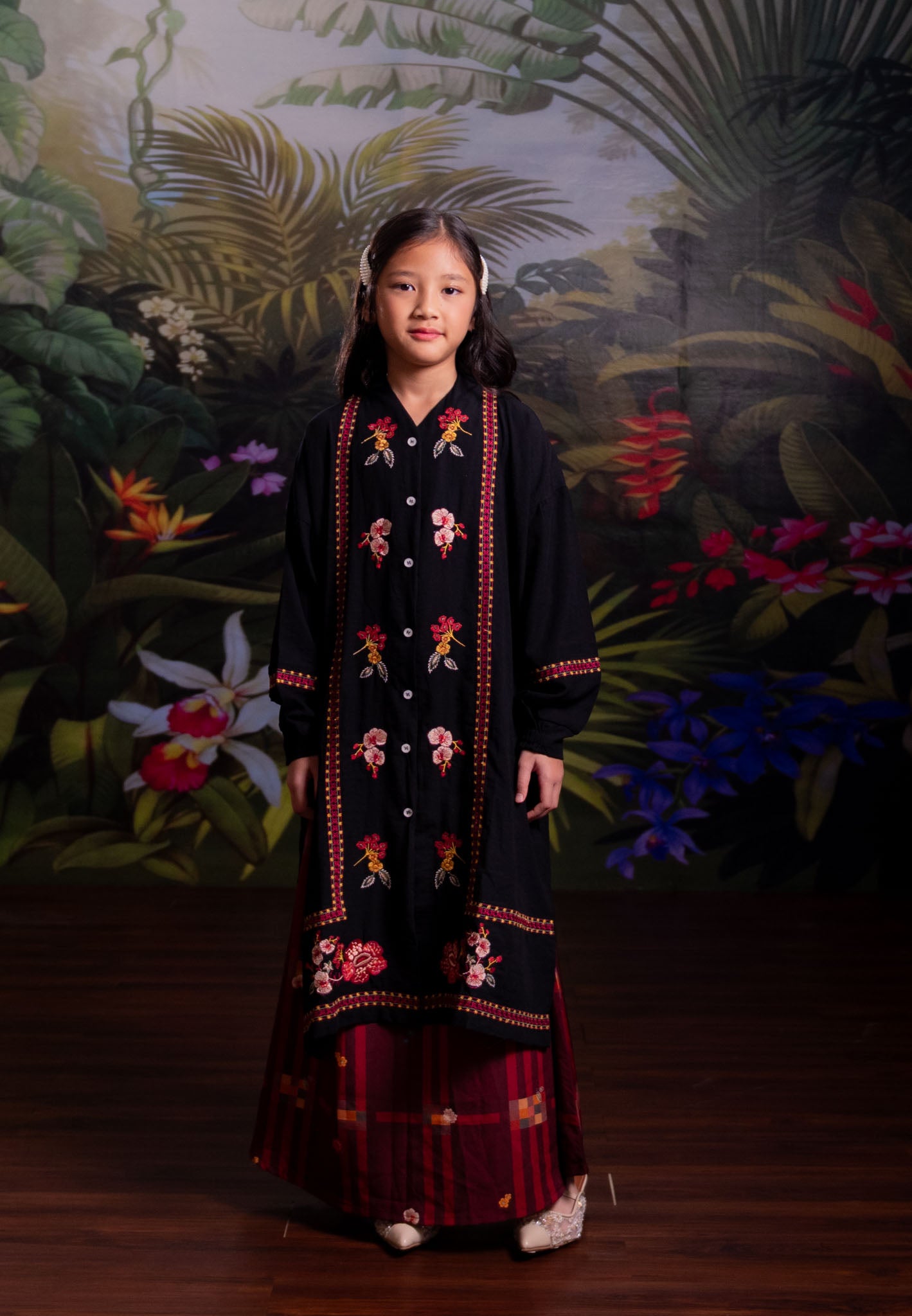 [PO 1 | START SHIPPING 16 FEB] NONAETAL Rafflesia Whisper Tunic Embroidery Kids Set