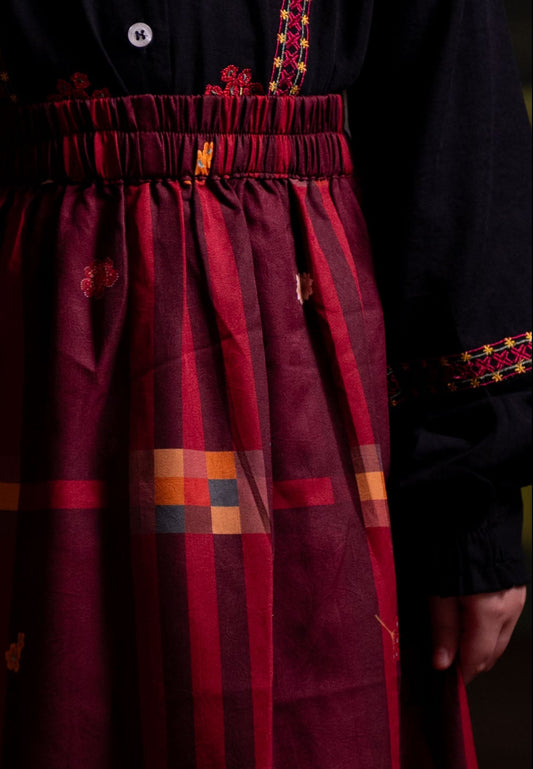 [PO 1 | START SHIPPING 16 FEB] NONAETAL Crimson Saroong Skirt