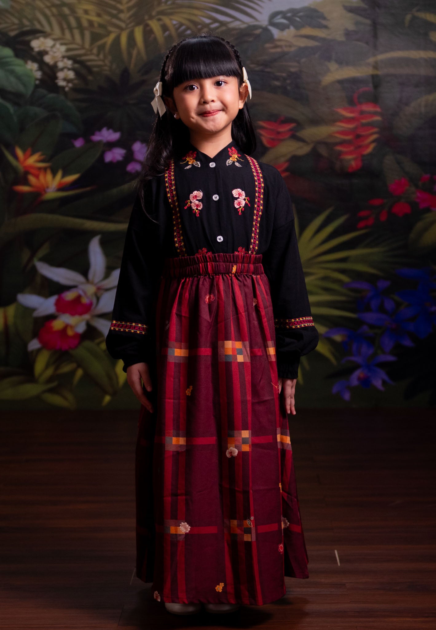 [PO 1 | START SHIPPING 16 FEB] NONAETAL Rafflesia Whisper Tunic Embroidery Kids Set