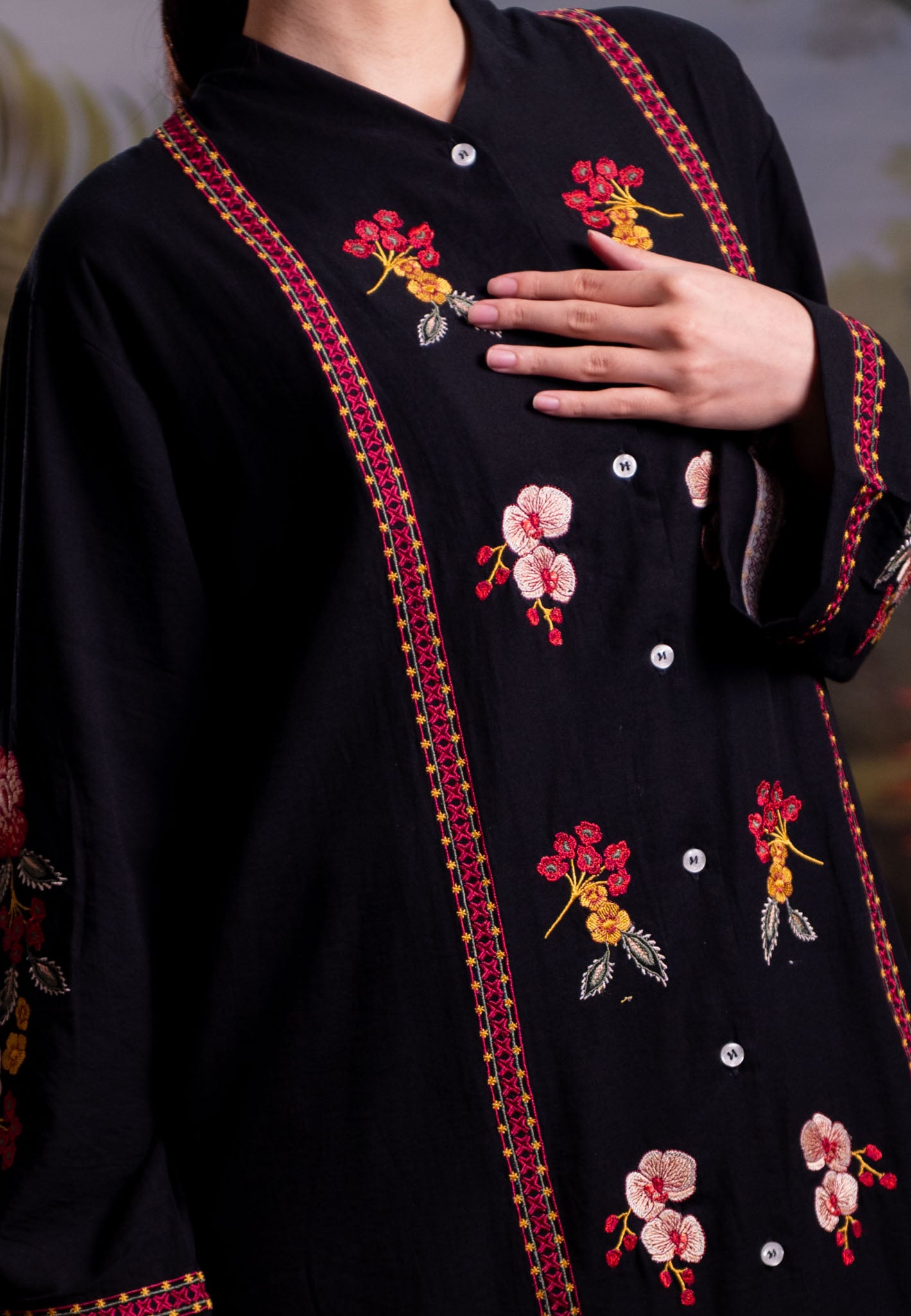 [PO 1 | START SHIPPING 16 FEB] NONAETAL Rafflesia Whisper Tunic Embroidery