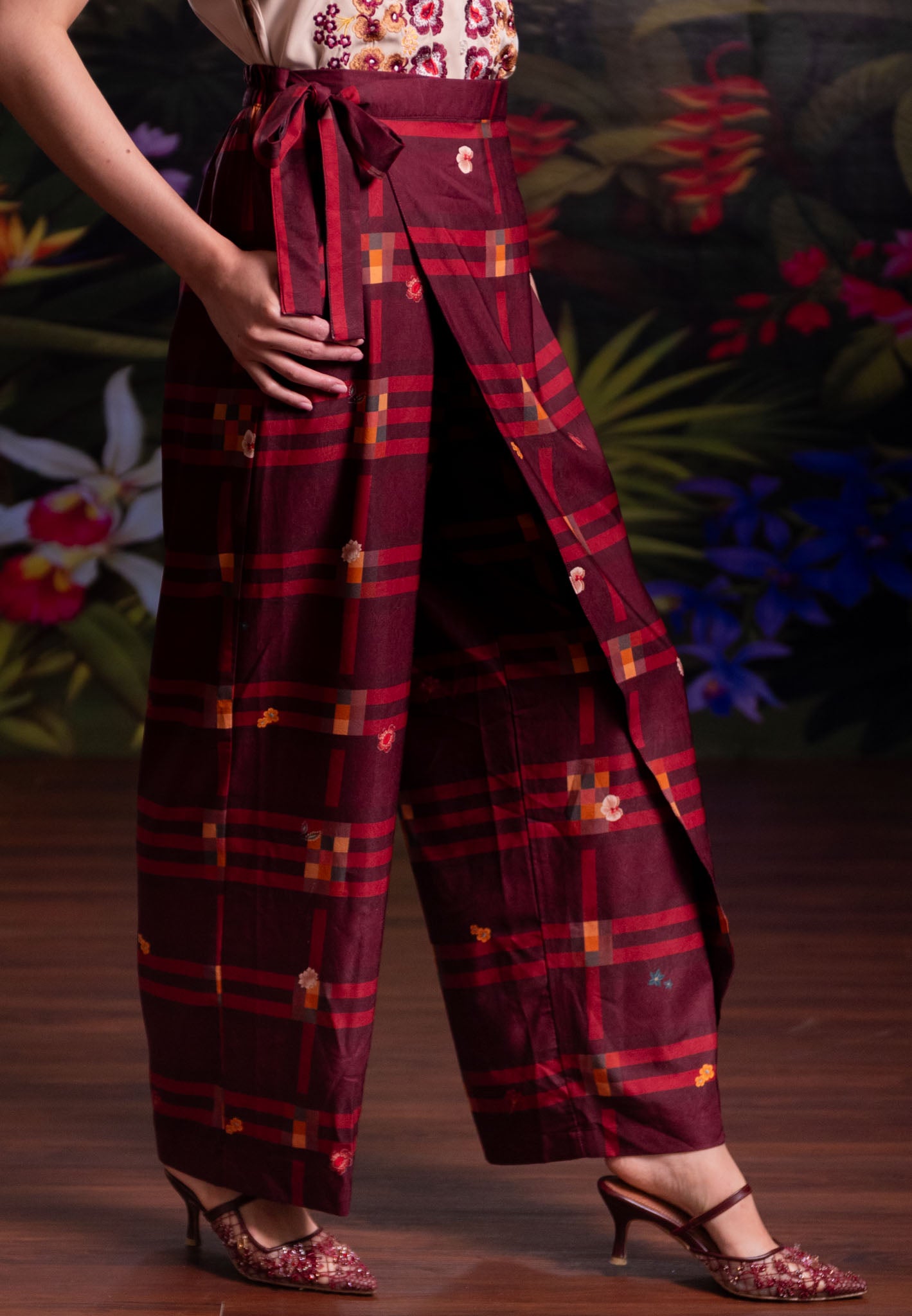 [PO 1 | START SHIPPING 16 FEB] NONAETAL Crimson Saroong Pants