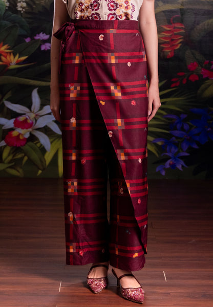 [PO 1 | START SHIPPING 16 FEB] NONAETAL Crimson Saroong Pants