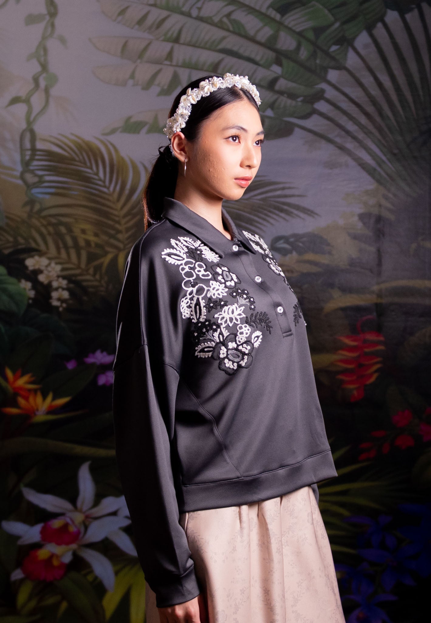 [PO 2 | START SHIPPING 23 FEB] NONAETAL Cattleya Whisper Top Long Sleeve