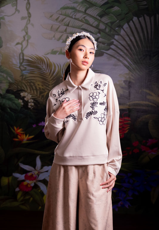 [PO 2 | START SHIPPING 23 FEB] NONAETAL Cattleya Whisper Top Long Sleeve